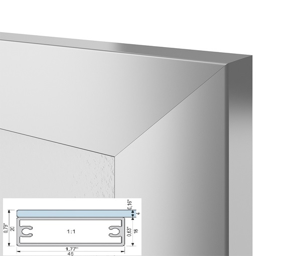 Profile for aluminum facades Z-12